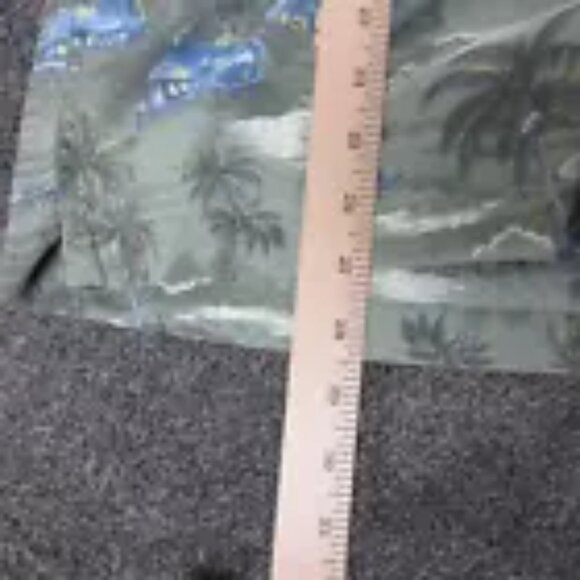 Vintage J Crew Shirt Men's Size Large Green Hawaiian Palm Trees - Picture 6 of 6